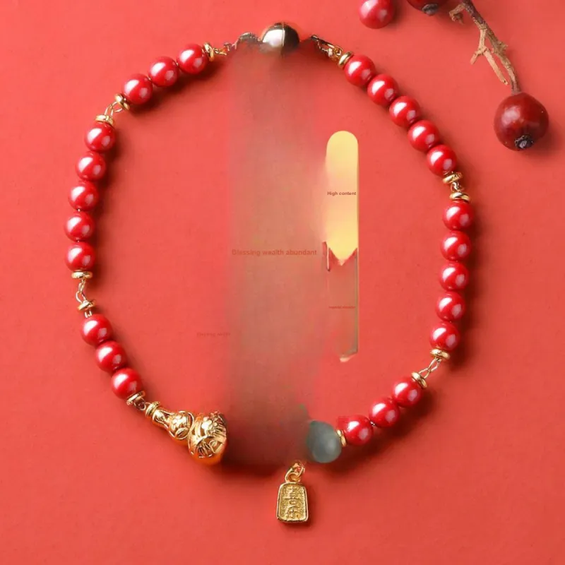 Lingfei Cinnabar Bracelets Women's-1