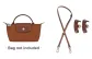 (Brown Silver Buckle) Mini 95-124cm Crossbody Set