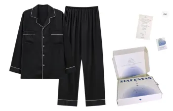 XIAFENYAN Pajama Gift Box Unisex Elegant Black