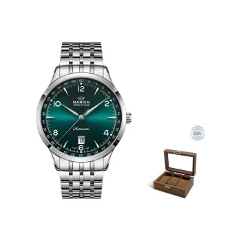 MARVIN Men's Watches Watch Automatic Mechanical Movement Green Dial Stainless Steel Case Stainless Steel Watchband