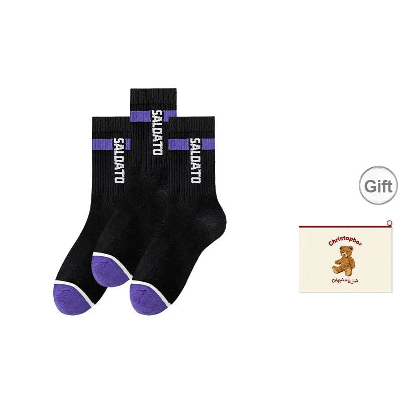 Caramella Mid Calf Socks Men's Shopping Bag Combo Set-13