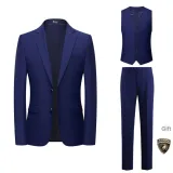 Dark Blue Three-Piece Set