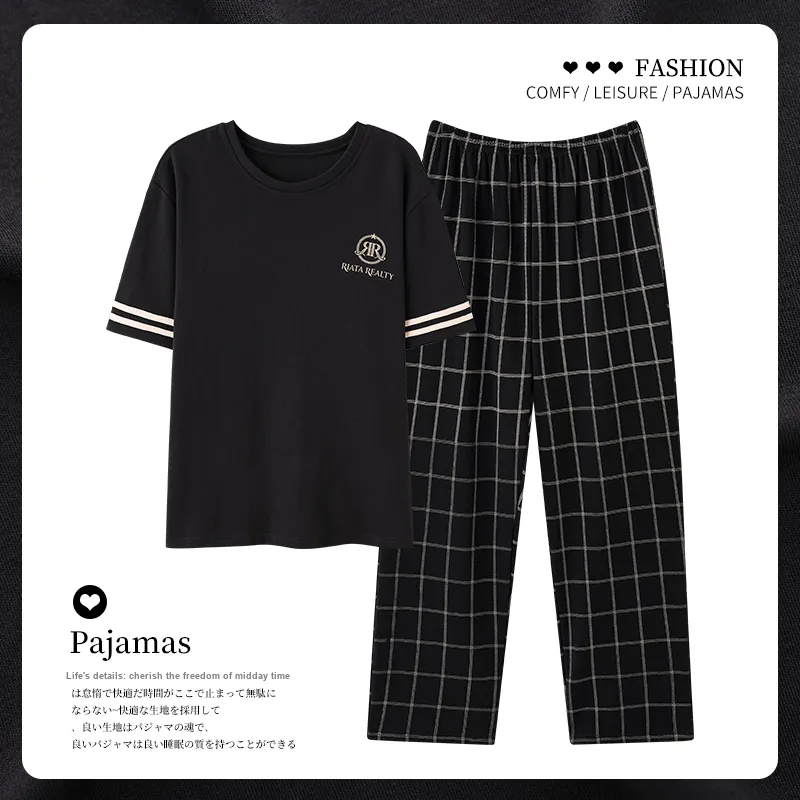 CAIHENGTONG Men Pajama Sets-19