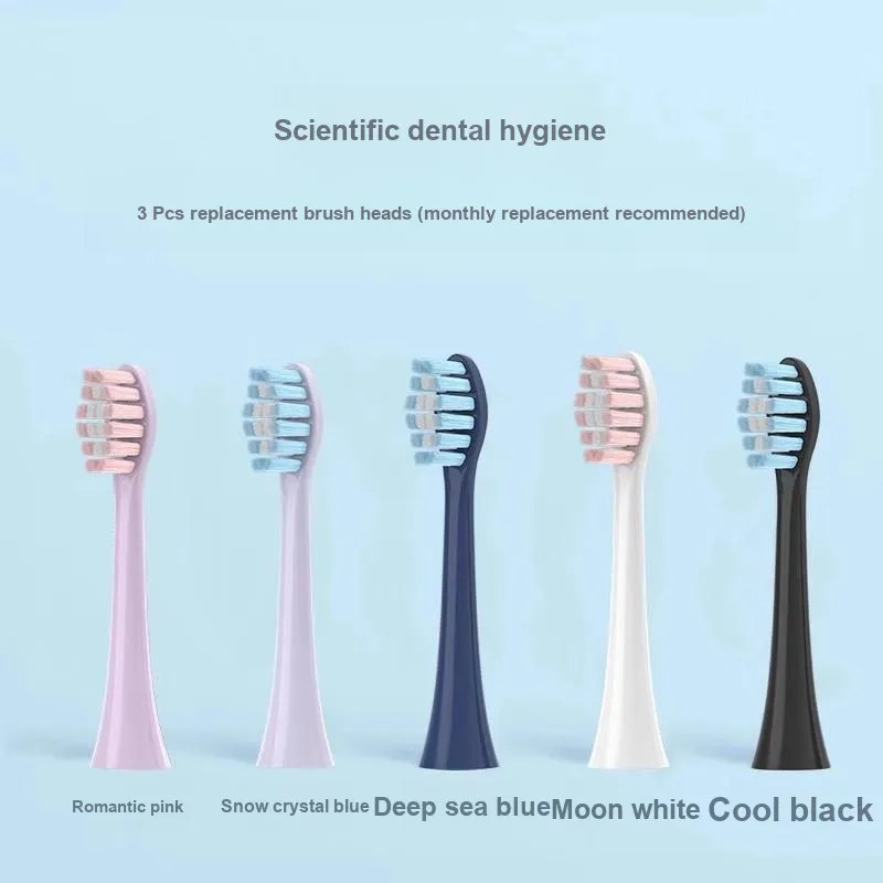 Fly Compatible FLYCO Electric TH01/FT7106/FT7205 All Replacement Soft Brush Toothbrush Heads Soft Bristle Brush-1