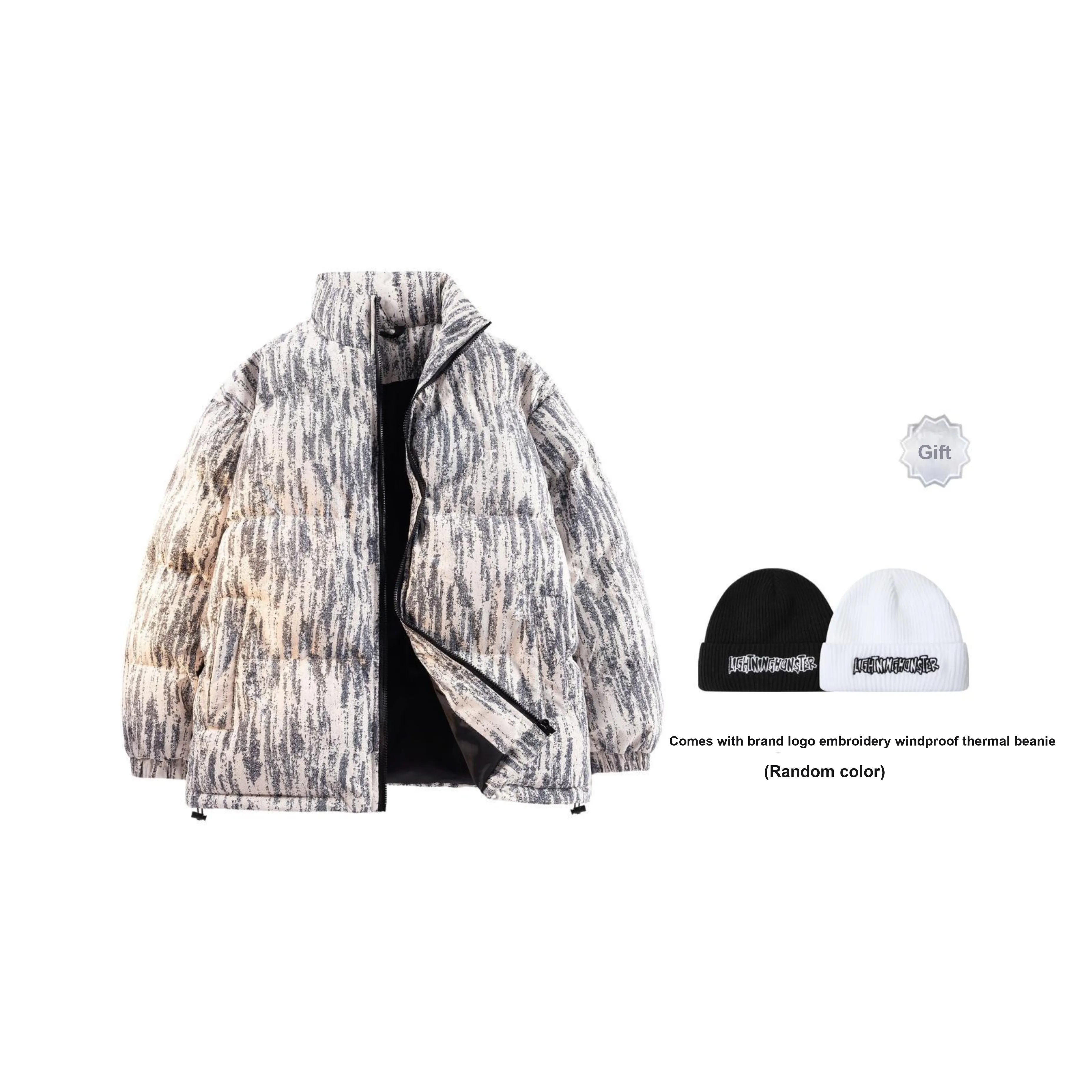 LIGHTNING MONSTER Хлопковый пуховик Унисекс