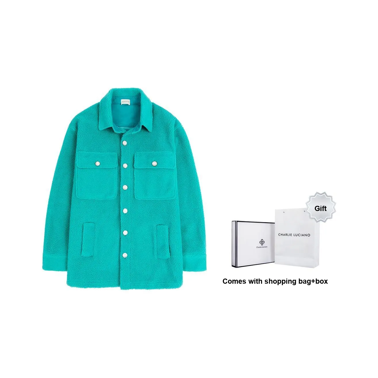 Charlie Luciano Jackets Unisex Peacock Blue