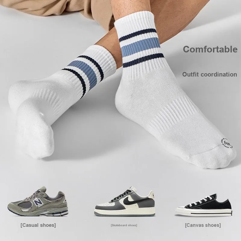 ZEROIN Mid Calf Socks Unisex 4 Pack-33