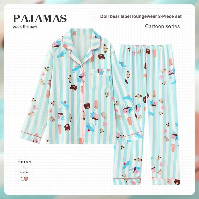 Qiao Ni Tong Pajama Set Women's Image Color-17