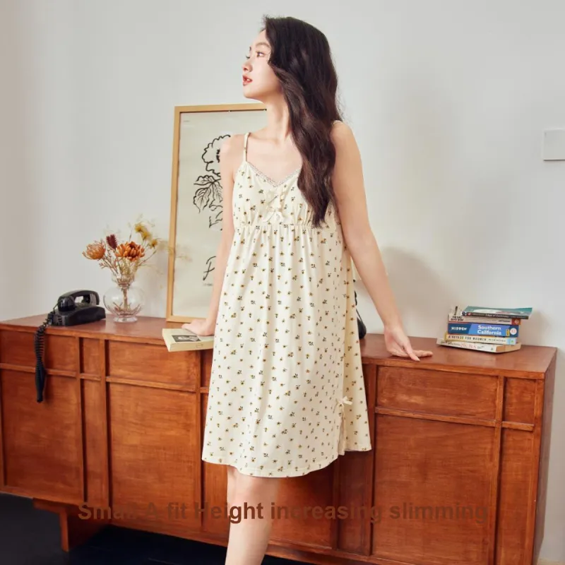 SEM/R Nightgown Women's Cream Apricot-5