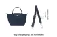 [Dark Blue]45.5-65cm Adjustable Strap (Perforated Set)