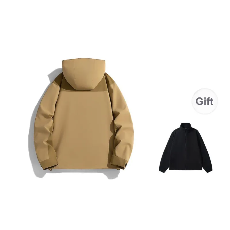 Yiwen Water Resistant Windproof Breathable Warm Windbreaker Jacket Unisex-19