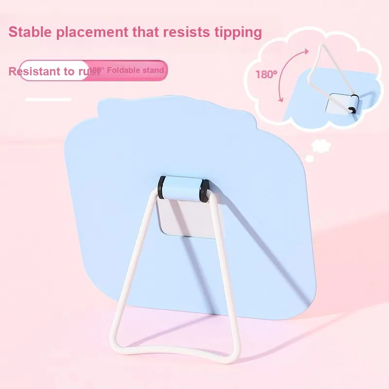 ALL SERIES x Sanrio Cartoon Iron Metal Mirror Comb Set Dormitory Essentials Dormitory Home Use Bedroom Desktop-30
