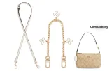 [Crossbody]Ecru Adjustable 90-120+Four-Leaf Clover Decorative Chain