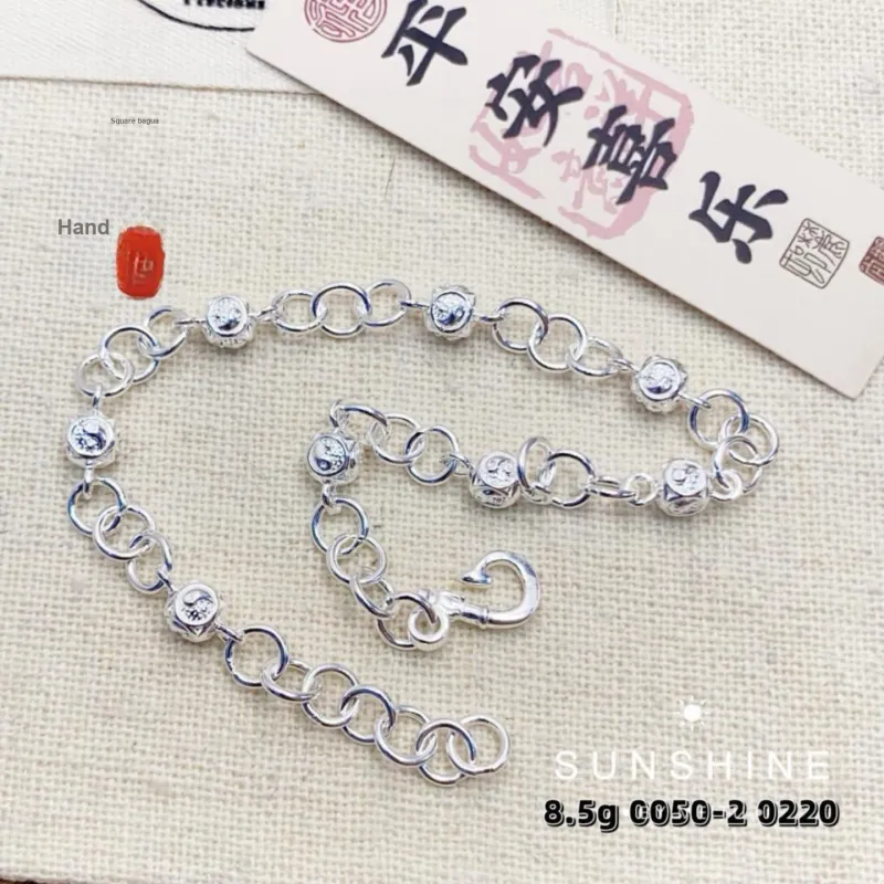 Silver Arashi Sterling Silver Bracelet 999 Fine Silver Women's-3