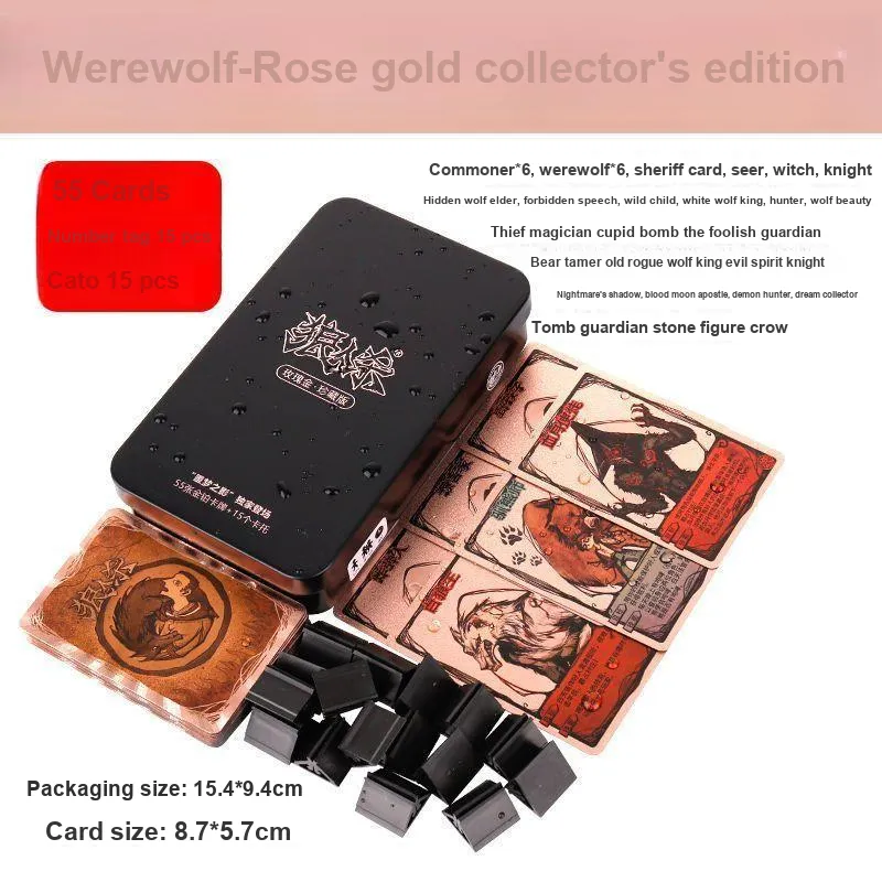 Lezhi By Me Werewolf Card Game For Adults Casual Party 'Close Your Eyes When It Gets Dark' Game Board Games-4