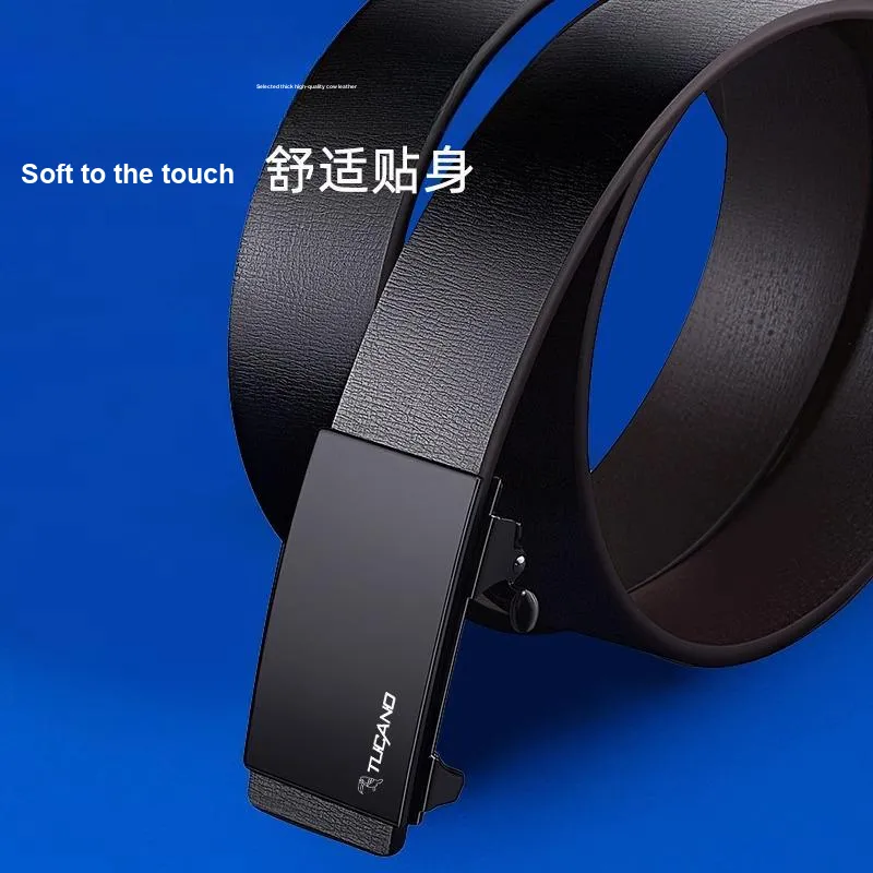 TUCANO Cow Split Leather Belts Men's 3.4cm-15