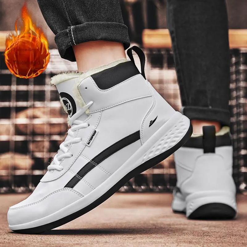 Kuding Full-Coverage Warm Slip-Resistant Water-Resistant Cushioning Skateboard Shoes Men's-3