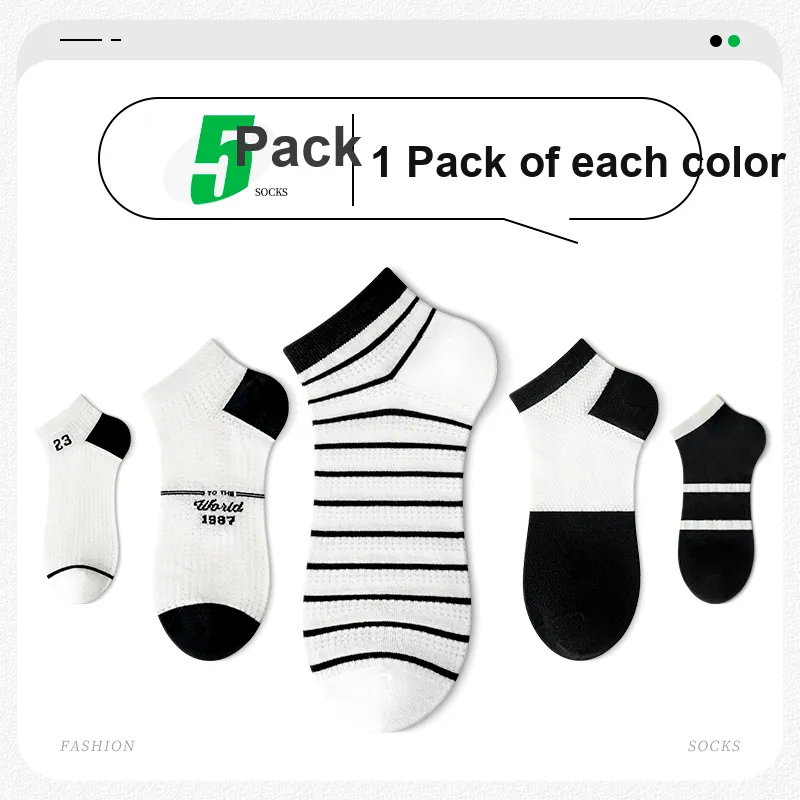 ROBINHOOD Ankle Socks Women's 5 Pack-19