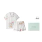 [Gift Box Set]Butterfly Orchid Short-Sleeved Shorts Clothing Sets