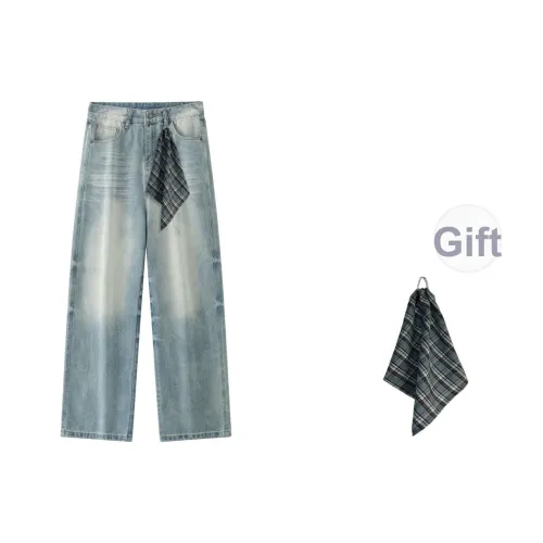 VIPGOOSE Синий Унисекс Джинсы