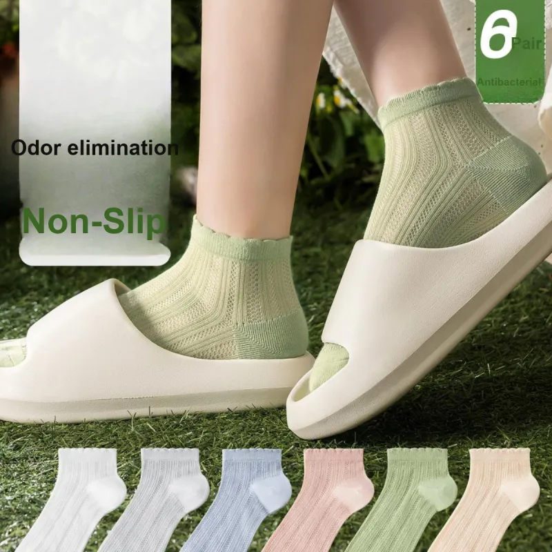 H YXIANG Ankle Socks Women's 6 Pack-6