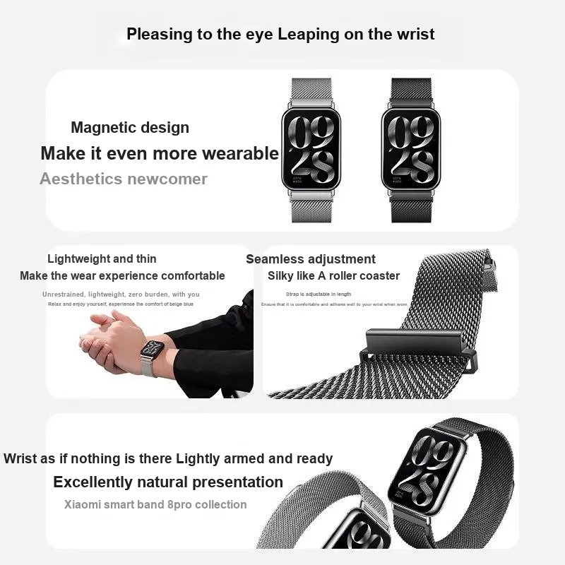 Yu Qing Compatibility Xiaomi Smart Band 9 Pro/8 Pro/7 Pro Smart Watch Bands 12.5cm Unisex-1