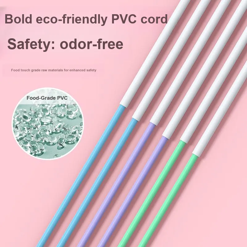 Great Connoisseur Professional Racing Non Countable Jump Ropes Students PVC Twine Material 2.8m Blue-2