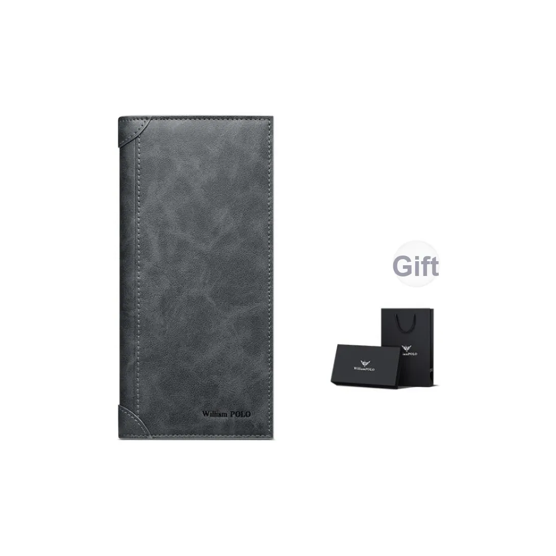 WilliamPOLO Synthetic Leather Long/Cropped Wallet Leather Card Holder Regular Men's Multicolor