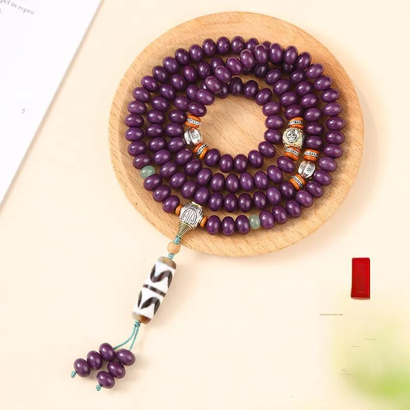 HANCANG Cacumen Platycladi Seeds Bead Chain Unisex-1