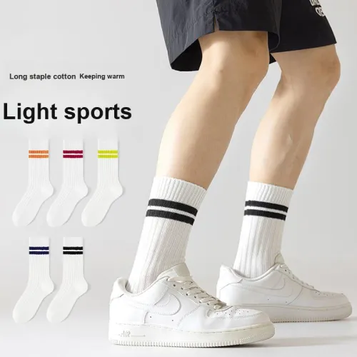 MIIOW Mid Calf Socks Men Box 5 Pack