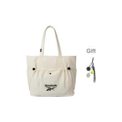 Reebok Ткань Тоут Сумка Плечевая Сумка Обычная Унисекс Бордовый Черный Экрю