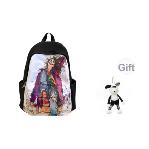 Villelon Нейлон Рюкзак Унисекс Белый кролик Черный кролик WHITE RABBIT Черный кролик