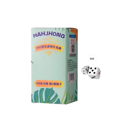 Imono Бумага для маджонга 144 шт водонепроницаемая эксклюзивная маджонговые плитки портативная домашняя утолщенная ПВХ игральные карты кубик
