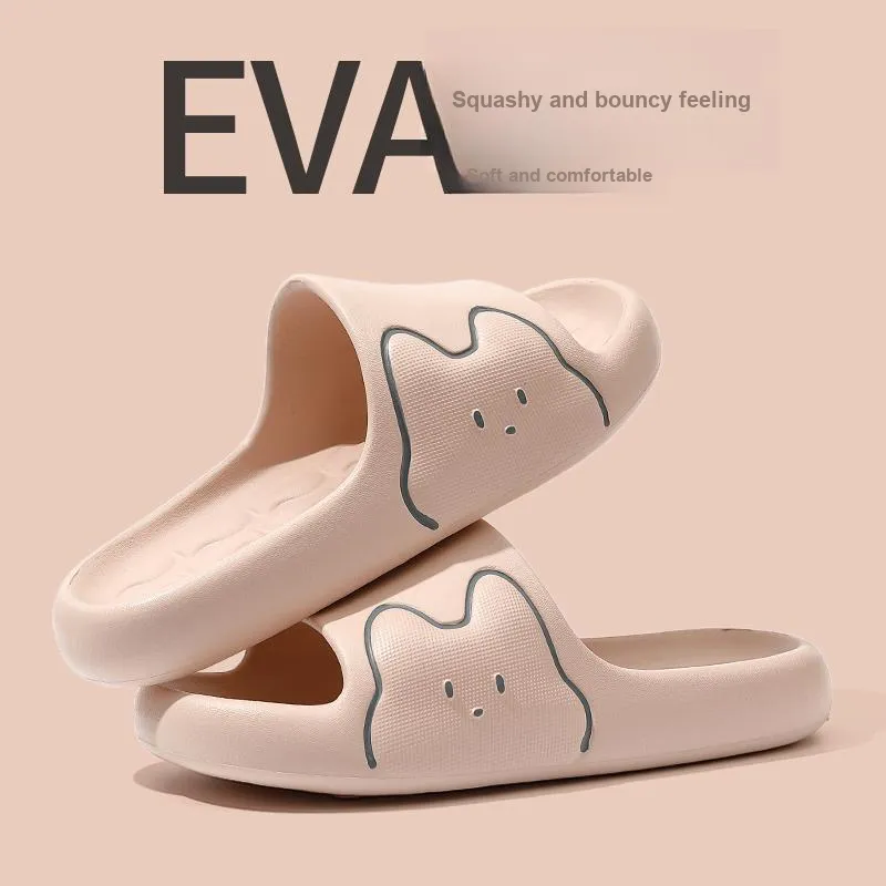 Foot Recreation Men And Women's Slippers Summer Home Indoor Bathing Slip Resistant Slippers-10