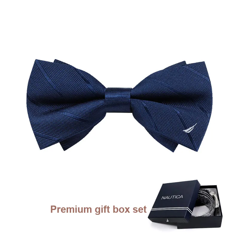 NAUTICA TAILORED Mulberry Silk Bow Tie Men's-2