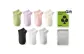 Avocado Green+Lilac+Frosted Pink+Light Apricot+Dusk Black+Raw White+Light Wisteria Gray