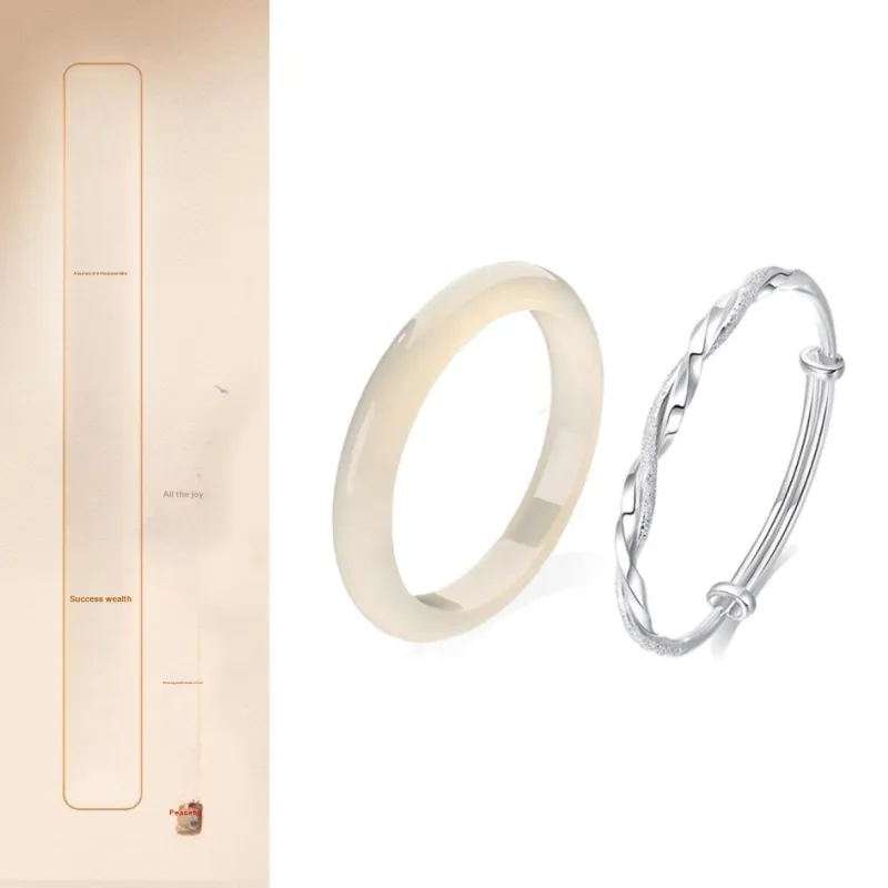 The Years Are Quiet Glass Cat Eye Bangles Unisex-1