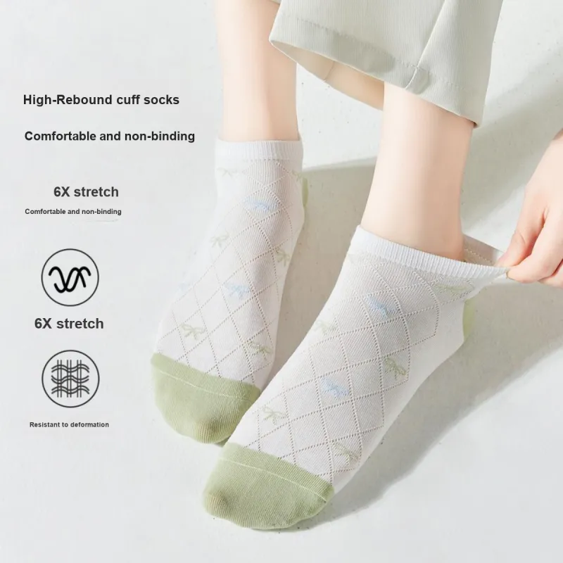 MIIOW Ankle Socks Women's 6 Pack Mixed Color-6