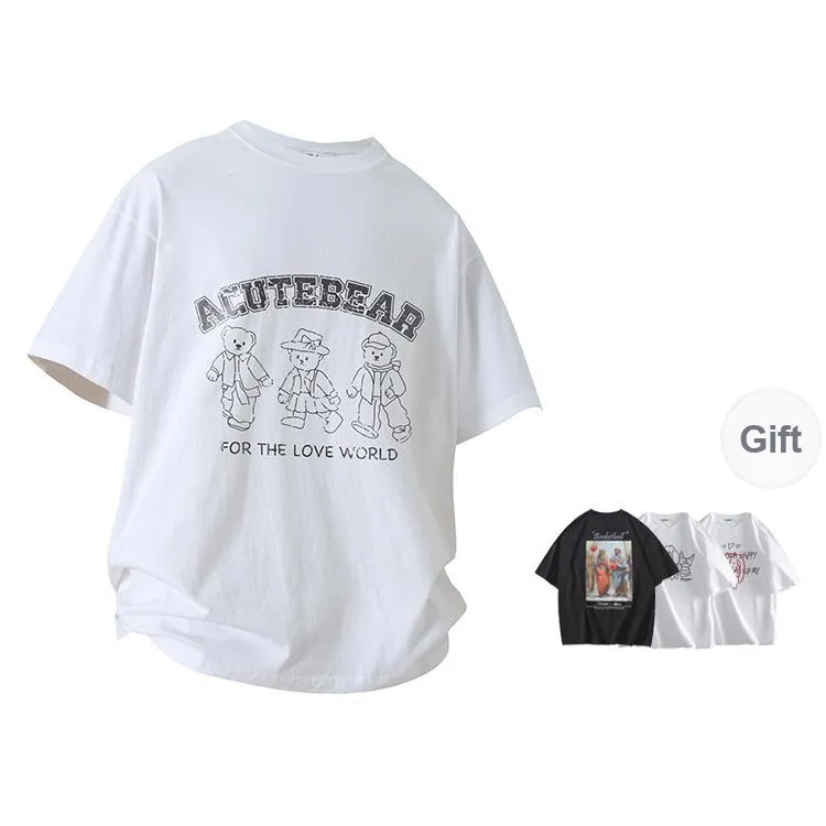 BRUMAIRE T Shirt Unisex Black Comes With Random Print Short Sleeved Shirt-2