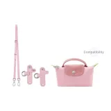 Pink Crossbody Shoulder Strap with Non-Punch Hole Buckle