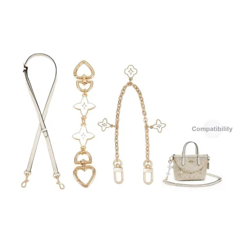 Jingzhuo Geng Металл Сумка Ремень Женские Песочный Мел Белый