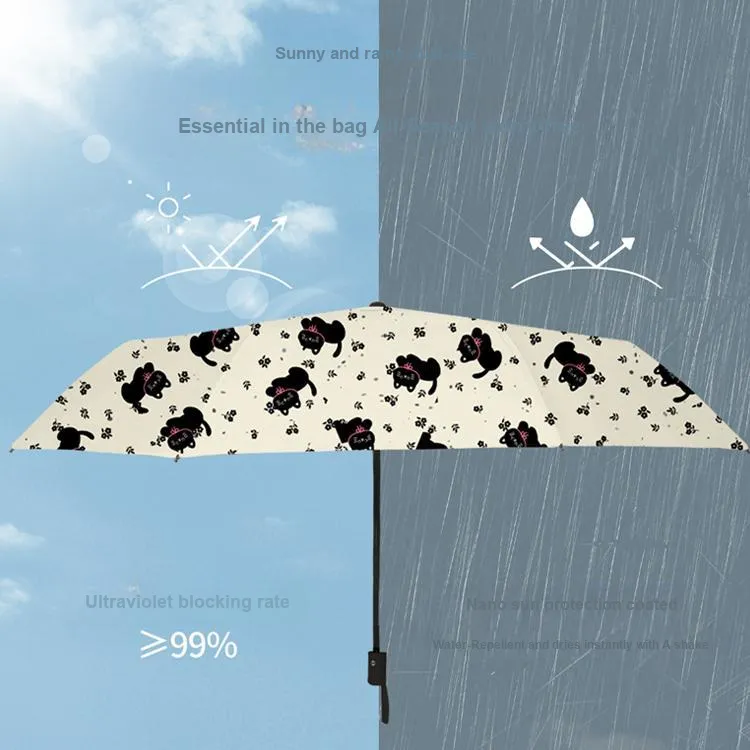 Ai Xi Designed For Students, Sunny And Rainy Dual Use, Umbrella-3
