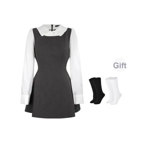 BSEVENI Длинное платье с длинными рукавами женское