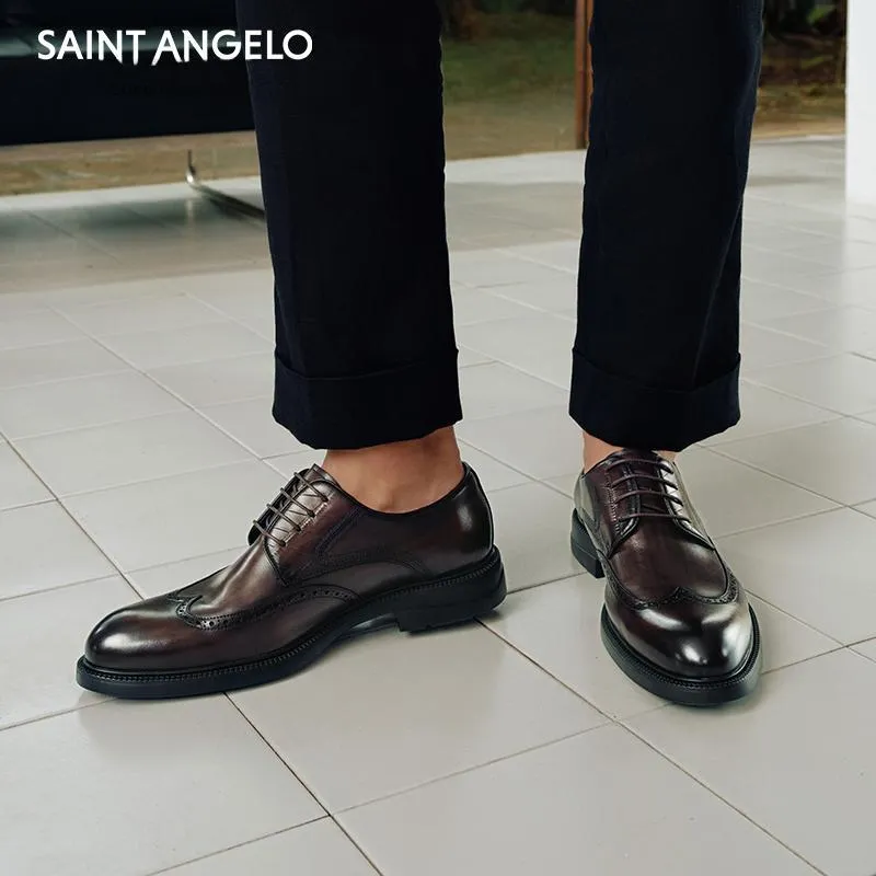 SAINT ANGELO Dress Shoes Men's Dark Coffee-3