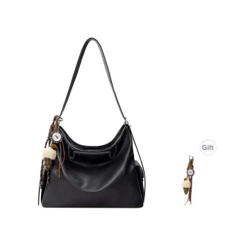 Teenmix Cow Leather Bucket Bag, Tote Bag, Crossbody Bag, Shoulder Bag Regular Women's Brown/Coffee/Black