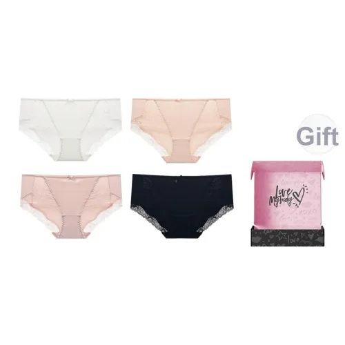 MY BODY Сексуальные кружевные трусы женские упаковка из 4 штук