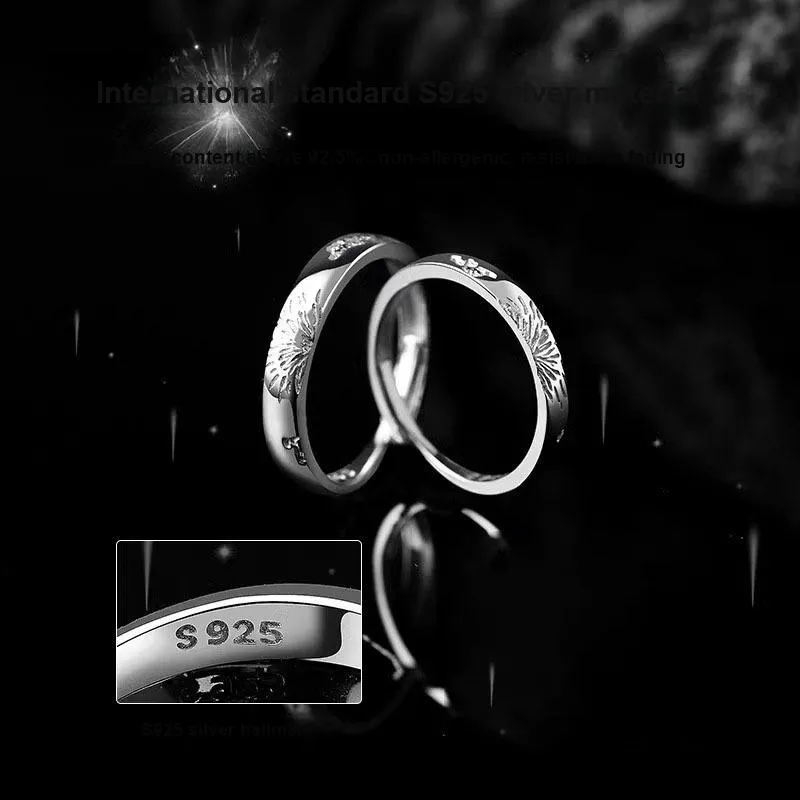 MAGICPOLE S925 Silver Rings Unisex Silver-5