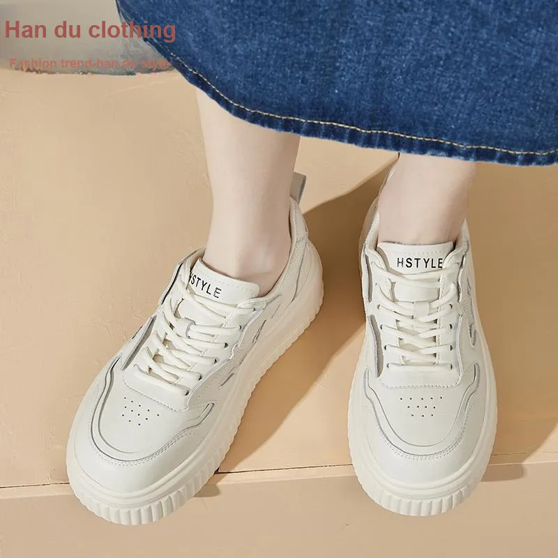HSTYLE Low-Top Skateboard Shoes Women's Ecru-2