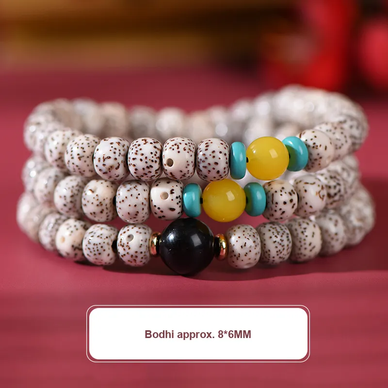 JIUHUASHAN Star Moon Bodhi Seeds Bracelets Unisex-8