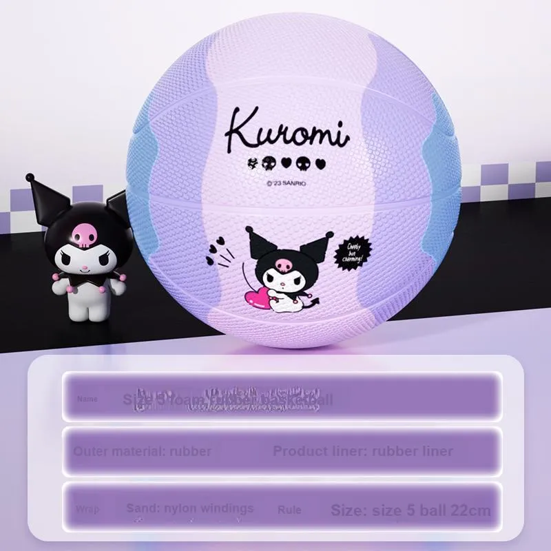 MESUCA x Sanrio Size 5 Indoor Outdoor Indoor Outdoor All Training Basketball Rubber Pink Purple-8